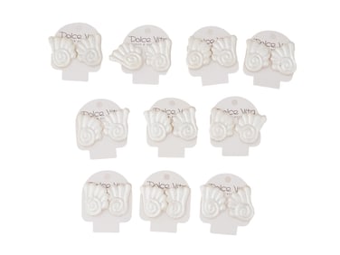 FRENCH DOLCE VITA COSTUME JEWELRY CLIP ON EARRINGS