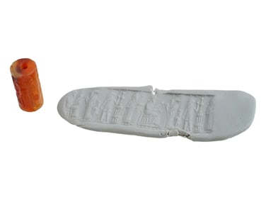 1ST MILLENNIUM BC NEAR EASTERN CARNELIAN CYLINDER SEAL