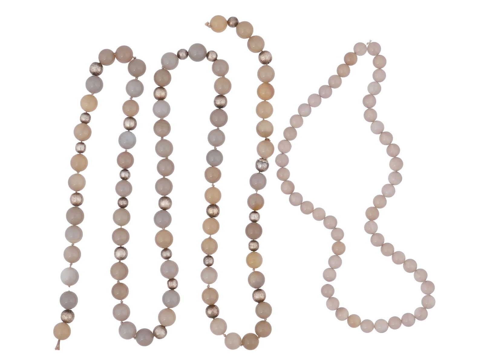 VINTAGE JEWELRY STRING WITH CARVED STONE BEADS (1 of 2)