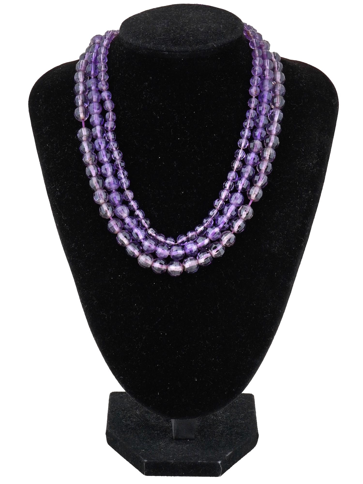 STRING OF AMETHYST BEADS FOR NECKLACE (1 of 3)