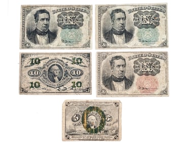 AMERICAN CIVIL WAR FRACTIONAL CURRENCY 10 CENTS
