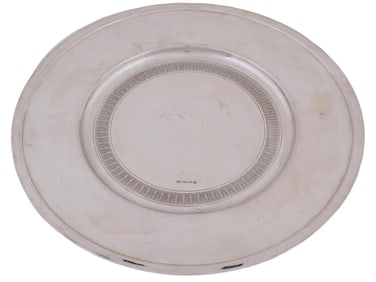CHRISTOFLE ALBI SILVER PLATED PRESENTATION PLATE