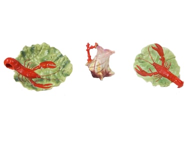 ROYAL BAYREUTH PORCELAIN LOBSTER PLATES