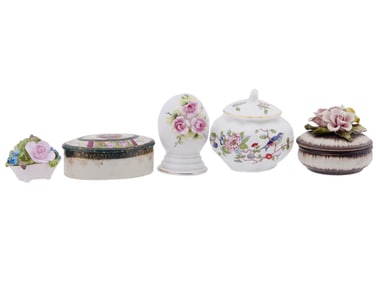 VINTAGE PORCELAIN HAND PAINTED ITEMS