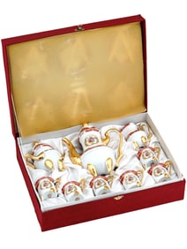 VINTAGE CZECHOSLOVAKIAN IMPERIAL PORCELAIN COFFEE SET