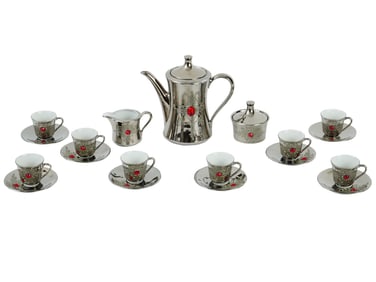 MID CENT SELTMANN WEIDEN GERMAN PORCELAIN TEA SET
