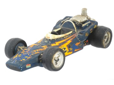 AMERICAN ALFRED UNSER PORCELAIN RACING CAR DECANTER