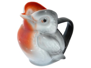 ROYAL BAYREUTH PORCELAIN ROBIN MILK PITCHER