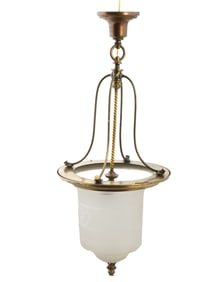 NAPOLEONIC HALL PENDANT ORIGINALLY GAS LAMP