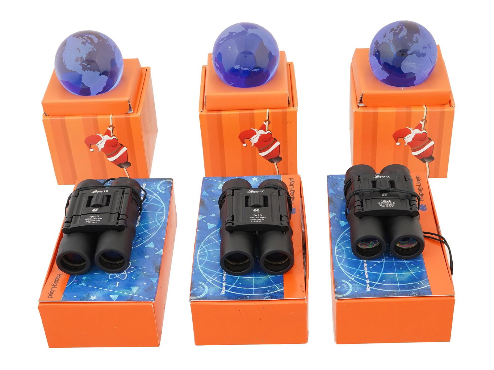 BINOCULARS LUGER LC 10X25 AND SOUVENIR PAPERWEIGHTS (1 of 14)