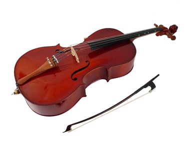 VINTAGE CREMONA CELLO WITH BOW AND SUPERIOR CASE