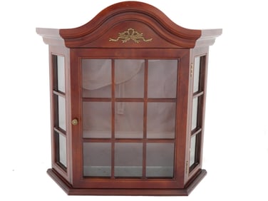 VINTAGE BOMBAY COMPANY HANGING CURIO CABINET