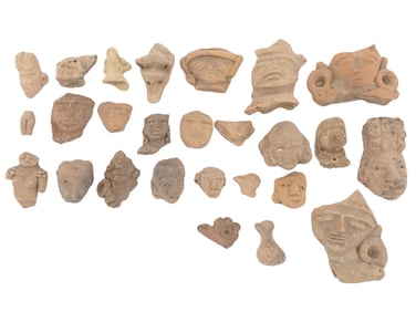 PRE COLUMBIAN MESOAMERICAN VERACRUZ CERAMIC PIECES