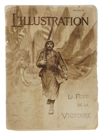 1918 FRENCH L ILLUSTRATION MAGAZINE WWI ARMISTICE