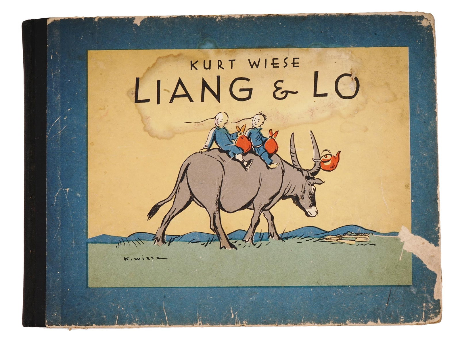 VINTAGE AMERICAN EDITION OF LIANG AND LO BY KURT WIESE: A vintage edition of Liang and Lo by Kurt Wiese, published by Doubleday, Doran and Company in Garden City in 1930. Kurt Wieses storytelling and illustrations come together in this book to create a mem