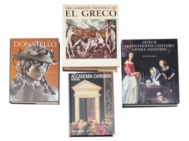 COLLECTION OF ART BOOKS W REPRODUCTION PAINTINGS
