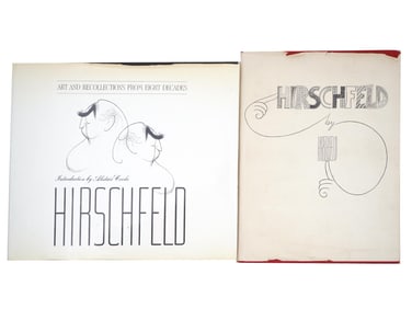 VINTAGE ILLUSTRATED ART BOOKS BY AL HIRSCHFELD