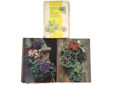 VINTAGE BOOKS ON GARDENING AND HOUSE PLANTING