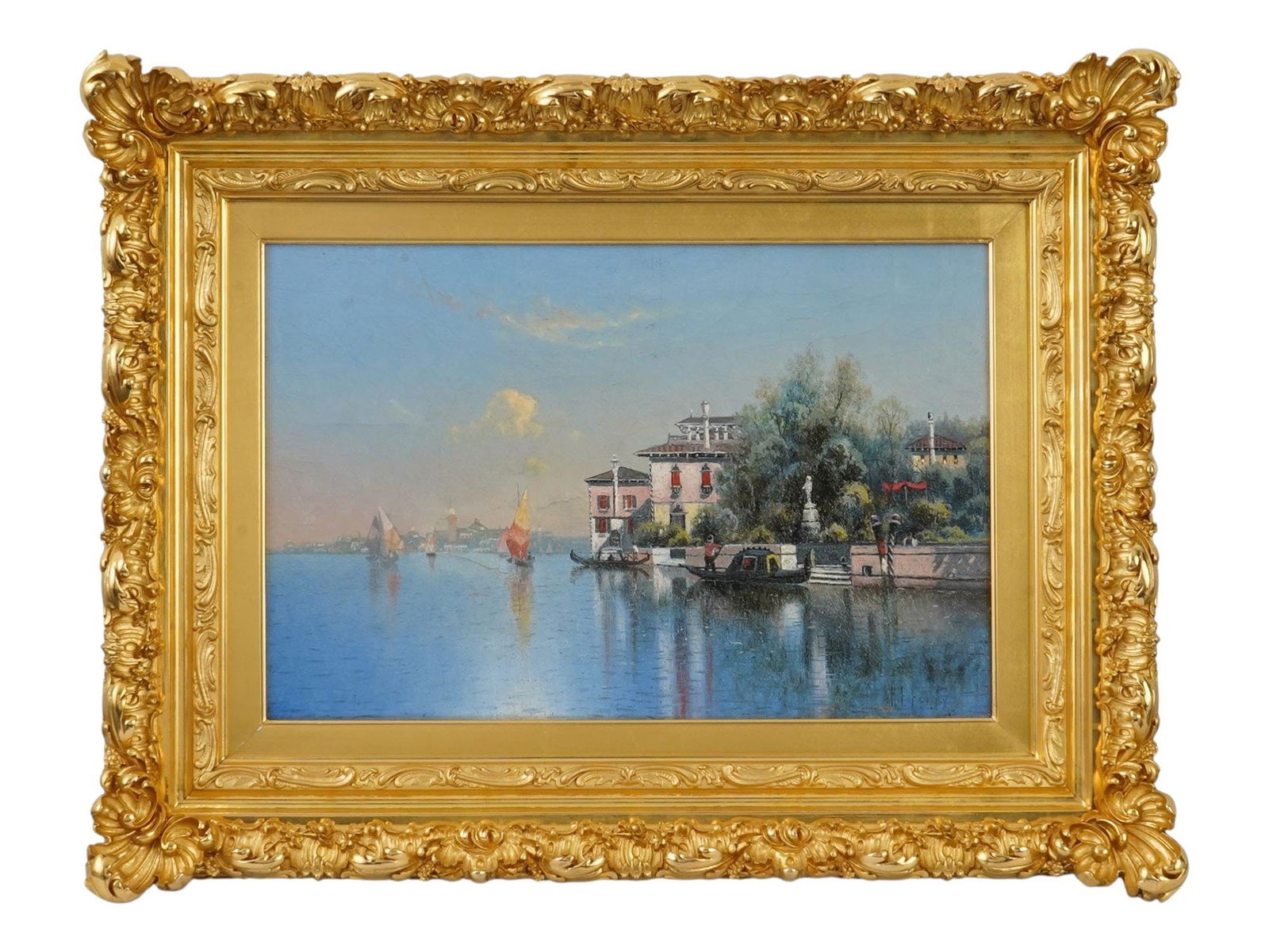 KARL EUGENE FELIX VENETIAN LANDSCAPE OIL PAINTING (1 of 7)