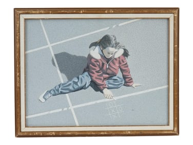 AFTER ROBERT VICKREY AMERICAN TEMPERA PAINTING