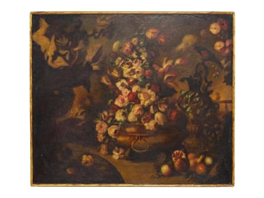 ATTR EUGENIO MARANA ITALIAN STILL LIFE OIL PAINTING