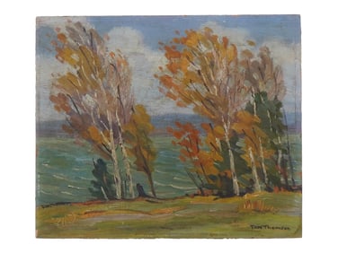 ATTR TOM THOMSON CANADIAN LANDSCAPE OIL PAINTING