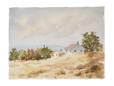 ATTR TO EDWARD GARBELY AMERICAN LANDSCAPE PAINTING