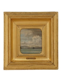 ATTR TO JOHN CONSTABLE ENGLISH PAINTING MARINE SCENE