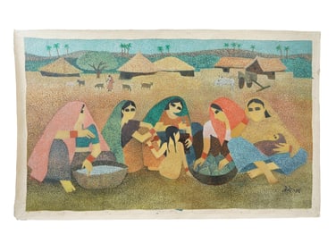 SIGNED NARAYAN SHRIDHAR BENDRE  OIL PAINTING