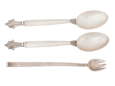 STERLING SILVER JEAN GEORGE SPOONS TIFFANY AND CO FORK