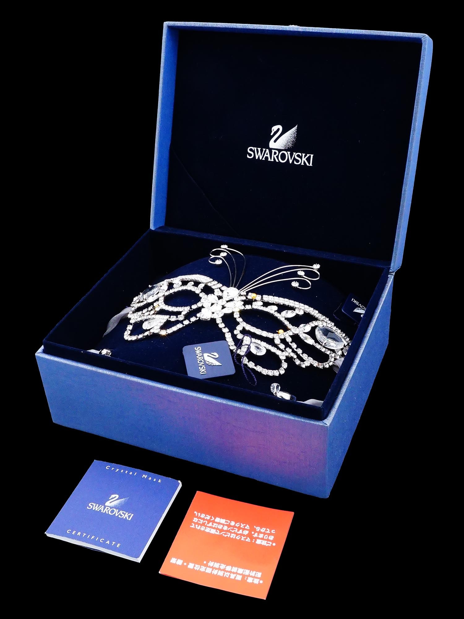 2002 SWAROVSKI CRYSTAL LTD ED BUTTERFLY MASK IOB (1 of 14)