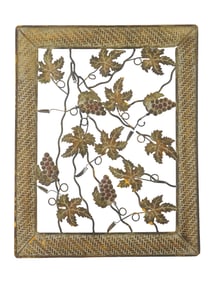 VINTAGE BRASS GRAPEVINE WALL DECOR
