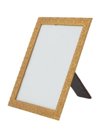 VINTAGE ENGLISH EASEL PICTURE FRAME WITH ACANTHUS MOTIF