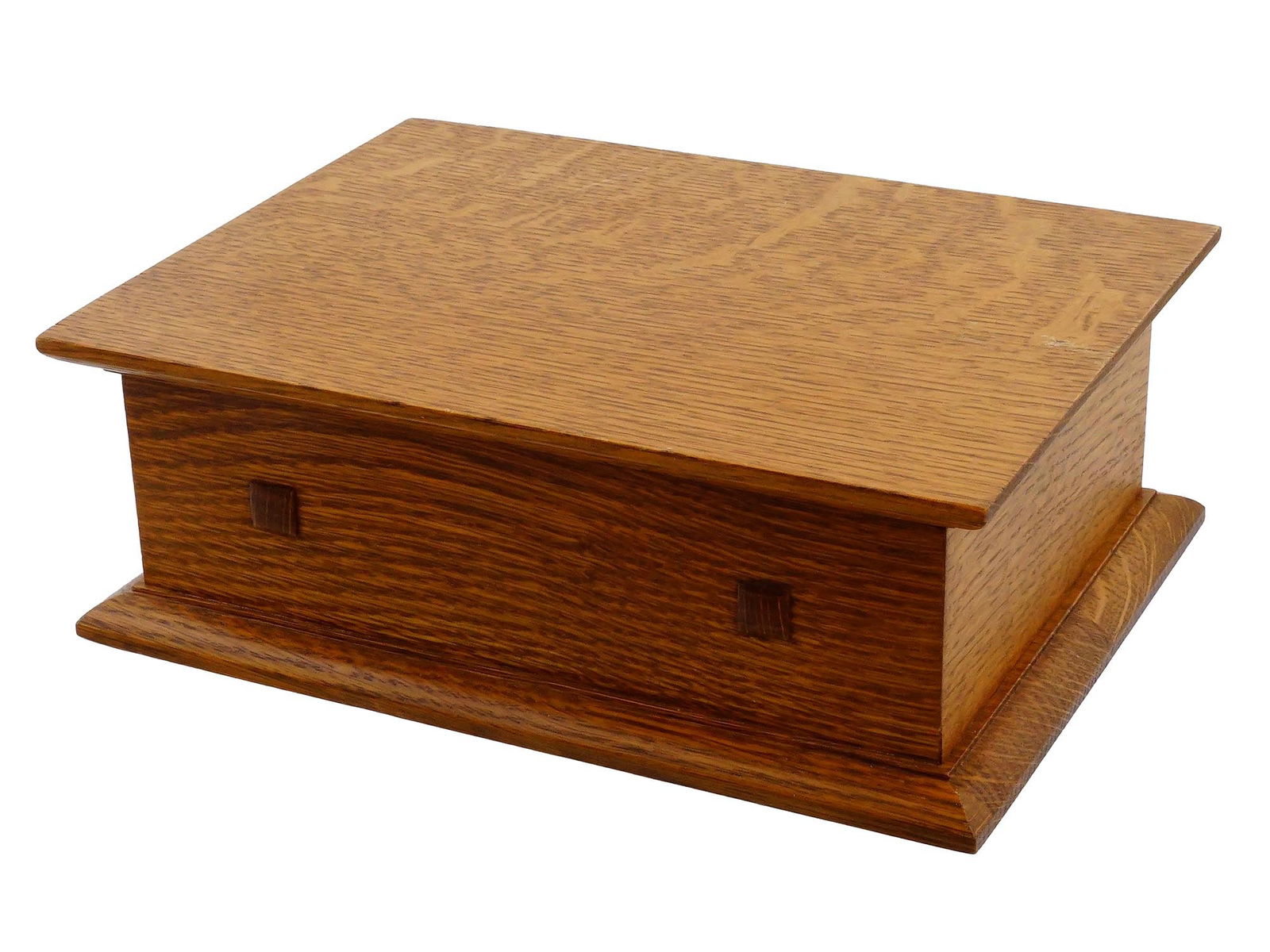 VINTAGE AMERICAN CARVED OAK WOOD BOX BY STICKLEY (1 of 13)