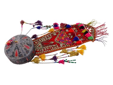 VINTAGE CEREMONIAL MOROCCAN WEDDING HEADDRESS