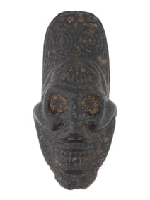 PRE COLUMBIAN TAINO STONE FIGURAL ANCESTRAL HEAD