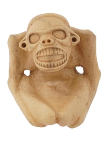 PRE COLUMBIAN TAINO ARAWAK CARVED STONE IDOL FIGURE