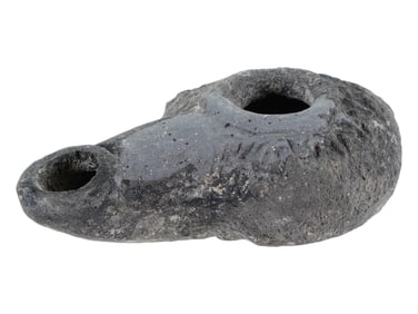 100 TO 300 AD ANCIENT ROMAN TERRACOTTA POTTERY OIL LAMP