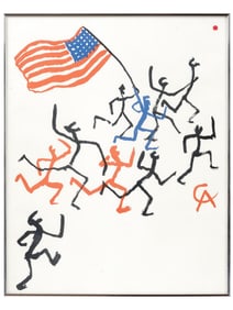 AMERICAN COLOR LITHOGRAPH BY ALEXANDER CALDER