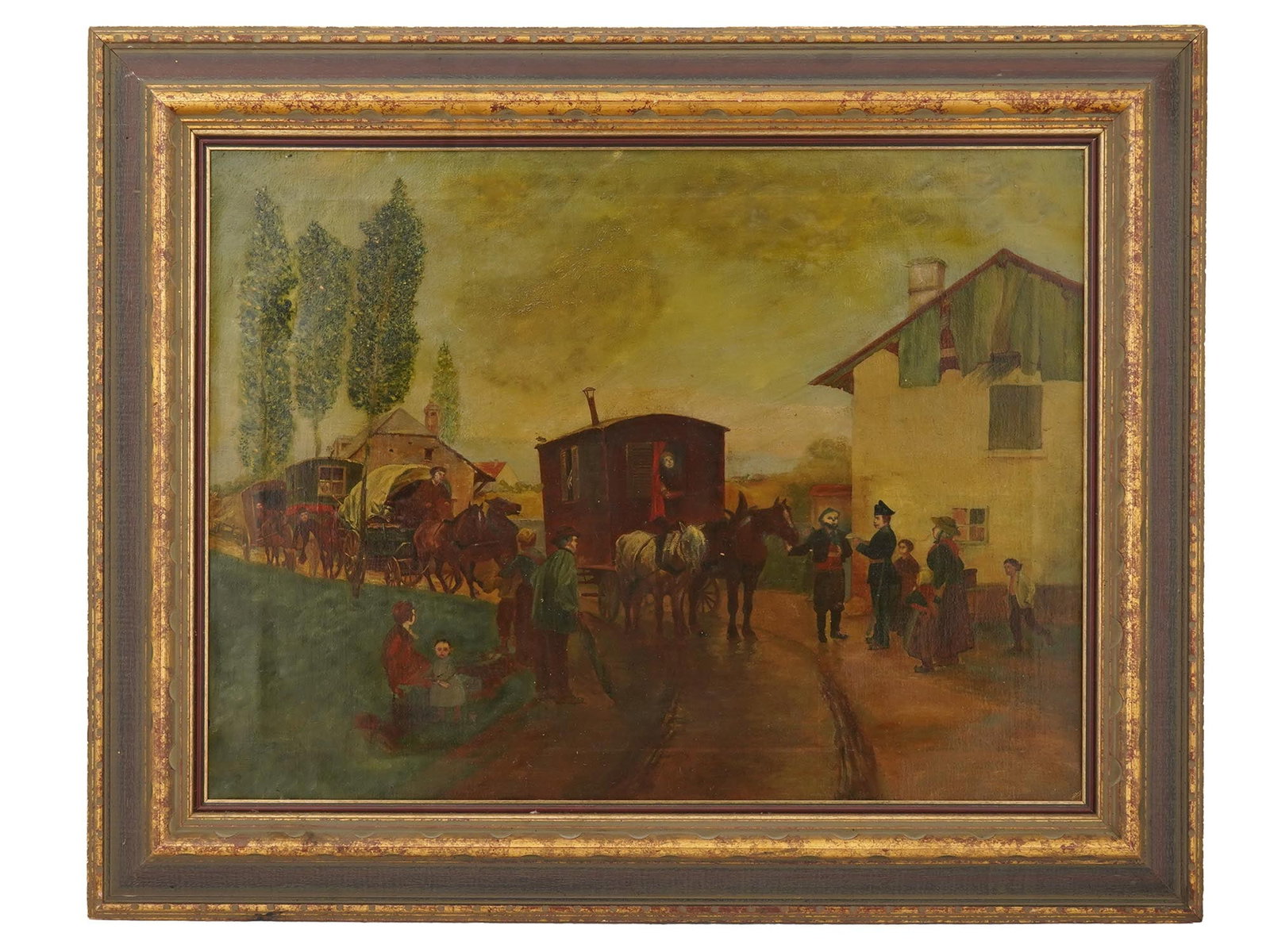 AMERICAN SCHOOL OIL PAINTING AFTER NICOLAS SICARD (1 of 3)