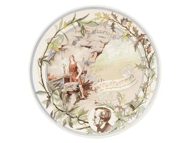 SARREGUEMINES WAGNERS SIEGFRIED OPERA WALL PLATE