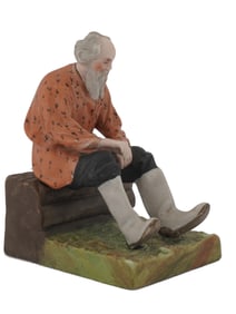 ANTIQUE RUSSIAN GARDNER PORCELAIN OLD MAN FIGURE