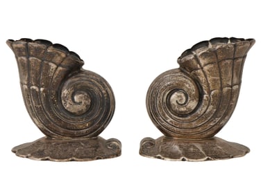 PAIR OF STERLING SILVER CANDLE HOLDERS BY FRANK W SMITH