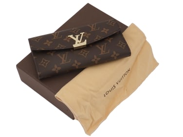 VINTAGE LOUIS VUITTON MONOGRAM LEATHER WALLET IOB