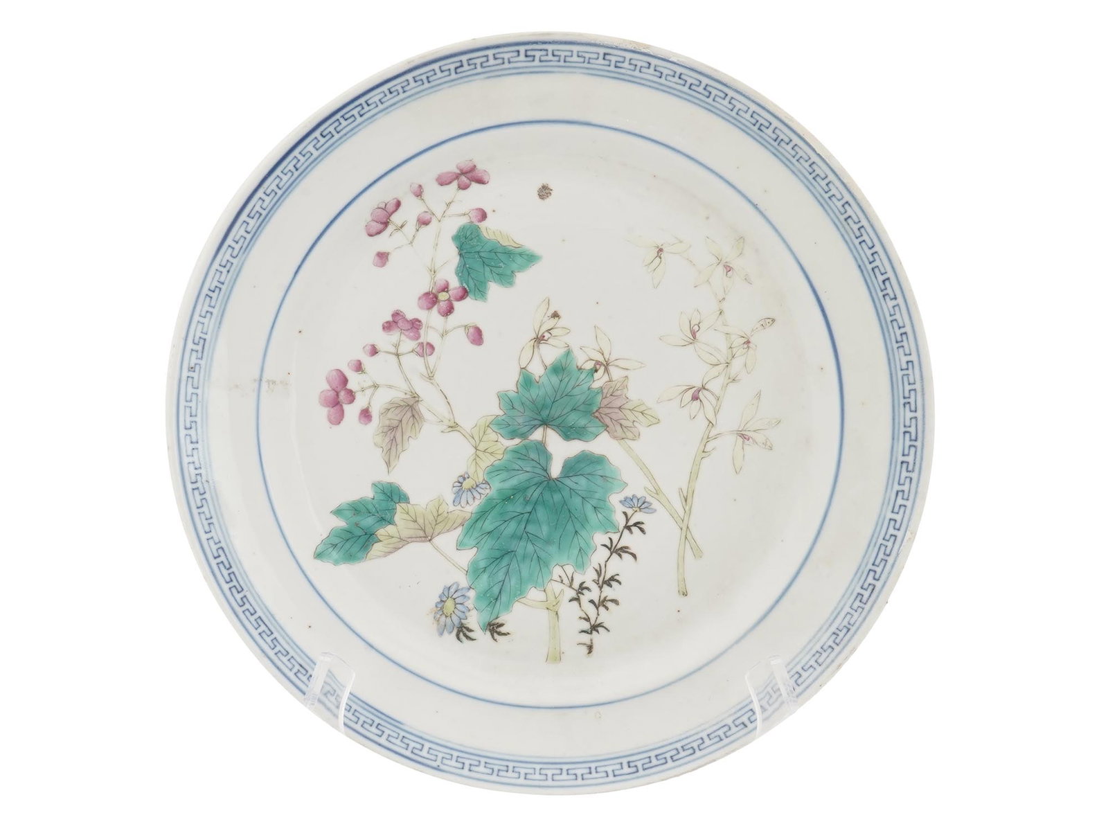 ANTIQUE CHINESE QING DYNASTY PORCELAIN PLATE (1 of 7)