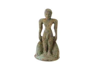 ANCIENT INDIAN BRONZE JAIN NUDE MALE FIGURE 900 BC