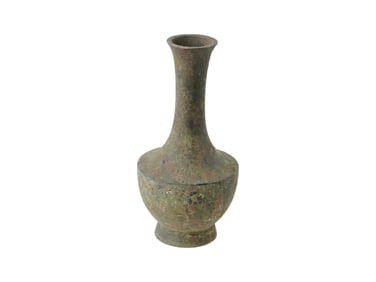 ANCIENT PERSIAN BRONZE CEREMONIAL WINE BOTTLE