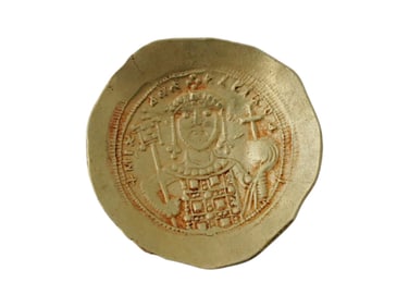 ANCIENT BYZANTINE EMPIRE EMPEROR MICHAEL VII GOLD COIN