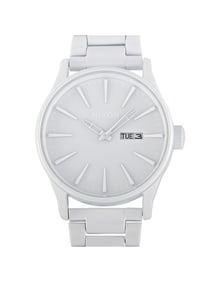 NIXON SENTRY SS 42 MM ALL WHITE STAINLESS STEEL WATCH