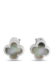 VAN CLEEF & ARPELS PURE ALHAMBRA 18K GOLD EARRINGS